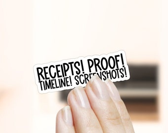 Heather Gay Receipts Waterproof Sticker: Bravo TV Real Housewives