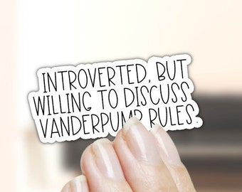 Vanderpump Rules Sticker - Introverted laptop Sticker, VPR stickers, Bravo sticker, Scandoval Meme, Bravo TV, Introvert Sticker