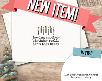 Snarky Birthday Card: Sarcastic Dark Humor for Friend