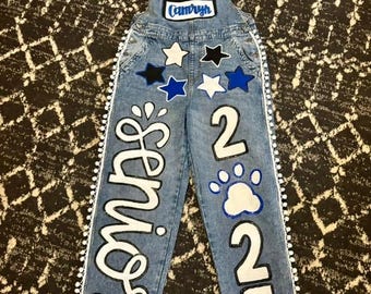Homecoming Overalls, HOCO Overalls, Senior Overalls, School Pride Overalls