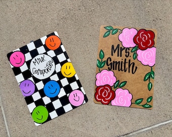 Hand Painted Personalized Clipboard: Teacher, Nurse, Student Gift