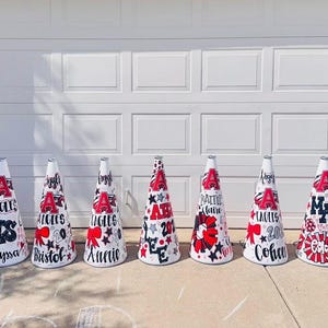 Hand Painted Cheer Megaphone, Custom Megaphone
