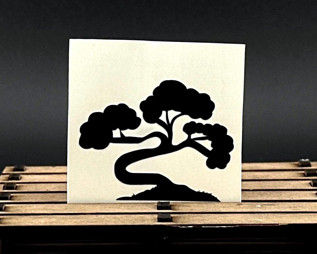 Bonsai Tree Decal – Japanese Nature Vinyl Sticker for Car, Laptop ...