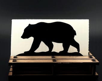 Walking Bear Decal: Nature Windshield Sticker