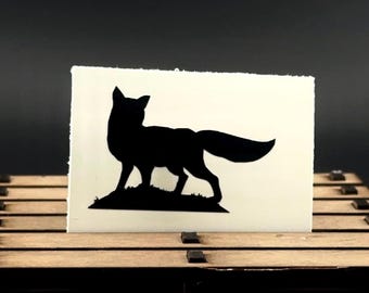 Fox Vinyl Decal – Animal Sticker for Laptop, Car & Window