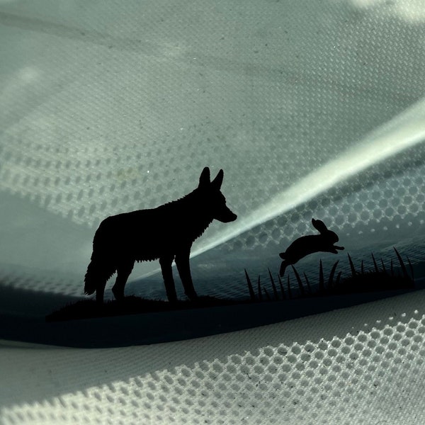 Coyote Hunting Decal - Etsy