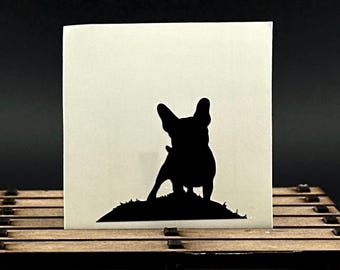 French Bulldog Decal | Frenchie Sticker for Car, Laptop & Tumbler | Dog Mom Gift | Vinyl Decal