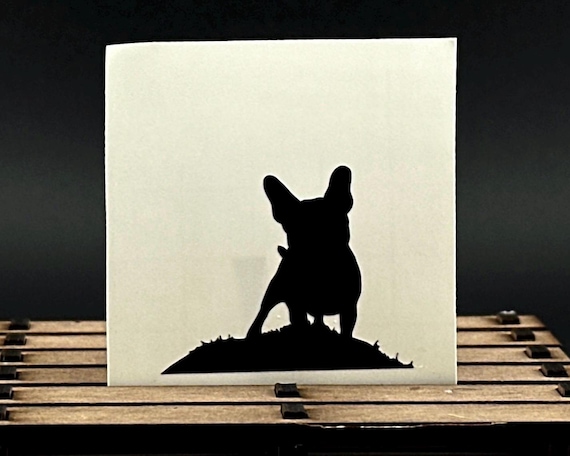 French Bulldog Decal:  Windshield, Laptop, Car Sticker