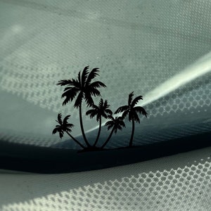 Tropical Breeze" Palm Tree Decal - High-Quality - Durable - Tropical Decals & Stickers - Professional Quality - Fast Shipping