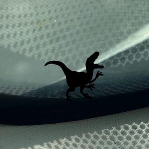 Fierce Tiny Raptor Decal for Your Car, Laptop or Tumbler - Easter egg decal - tiny decals - Dinosaur Sticker - Easter egg Decal - Tiny Dino