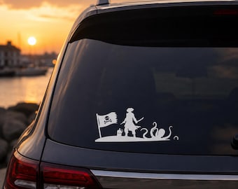 Kraken Pirate Decal | Nautical Sea Monster Sticker | Oracal 651 Vinyl (12 Colors)