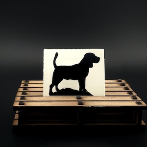 Winziger Beagle-Aufkleber - 2,5 cm x 2,5 cm und zusätzliche Größen - Beagle-Laptopaufkleber, Wasserflaschenaufkleber und Notebookaufkleber - Hundeaufkleber
