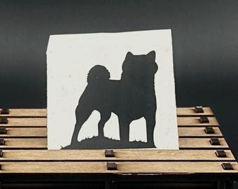 Shiba Inu Vinyl Decal – Japanese Dog Car & Laptop Sticker