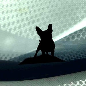 French bulldog windshield easter egg decal, easter egg decals, 4x4 easter egg decal, Frenchie decals, small dog decal, laptop decals, dogs