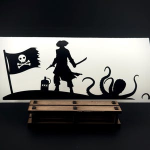 Pirate and Kraken windshield easter egg decal/ easter egg  decals / 4x4 easter egg decal / pirate decals / kraken decal / laptop decals