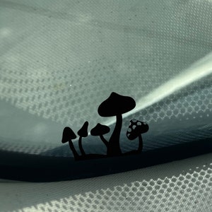 Tiny Touch of Nature Mushroom Car Decal - Whimsical Vinyl Sticker - Easter egg decal - tiny decals - decals for cars