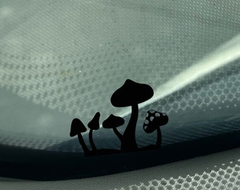 Tiny Touch of Nature Mushroom Car Decal - Whimsical Vinyl Sticker - Easter egg decal - tiny decals - decals for cars