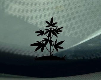 Cannabis Leaf Decal – 420 Weed Sticker, Car Laptop Vinyl