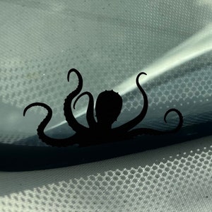 Tiny Kraken Decal - windshield easter egg decal, easter egg decals, 4x4 easter egg decal, pirate decals, kraken stickers , tiny decal