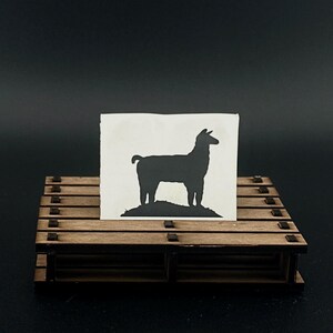 Tiny Llama Decal Sticker - 1” x 1” and Additional Sizes - Made with Oracal Vinyl - Cute Alpaca Sticker for Laptops, Water Bottles, Car Decal