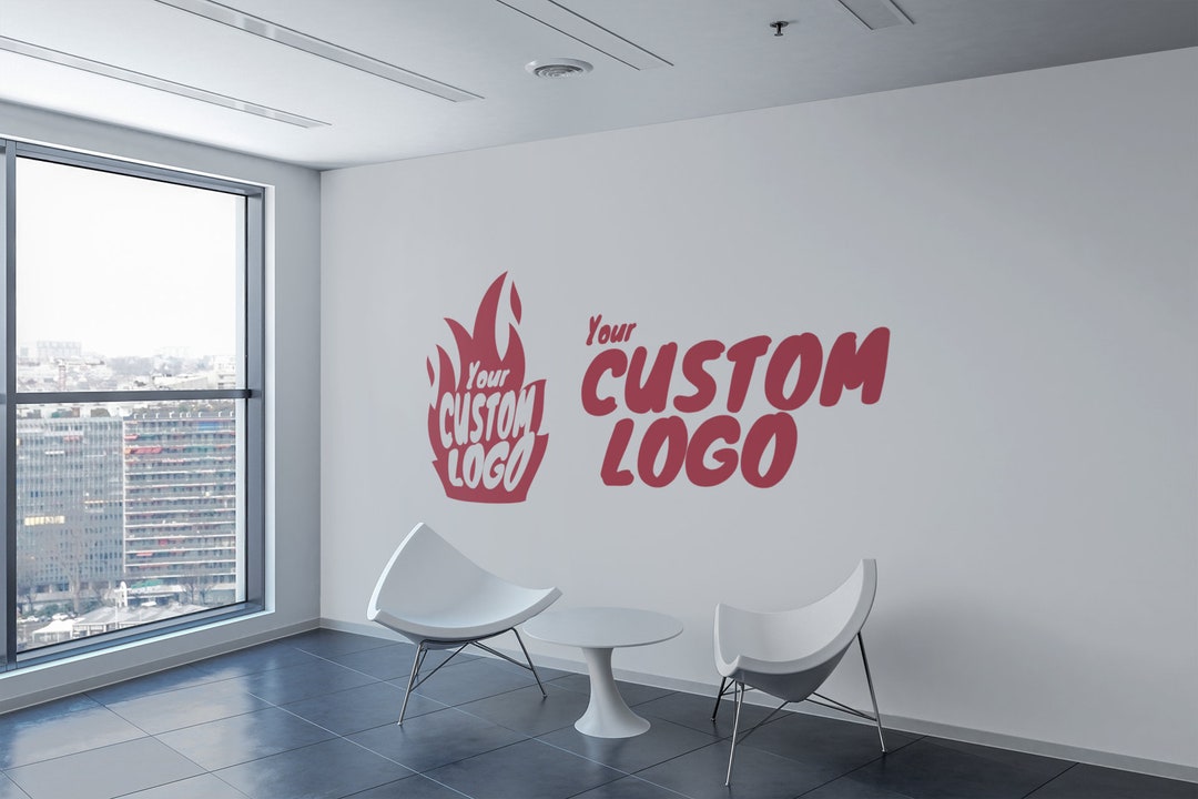 Office Wall Vinyl Decal / Brand Logo Wall Graphics / Home or Etsy