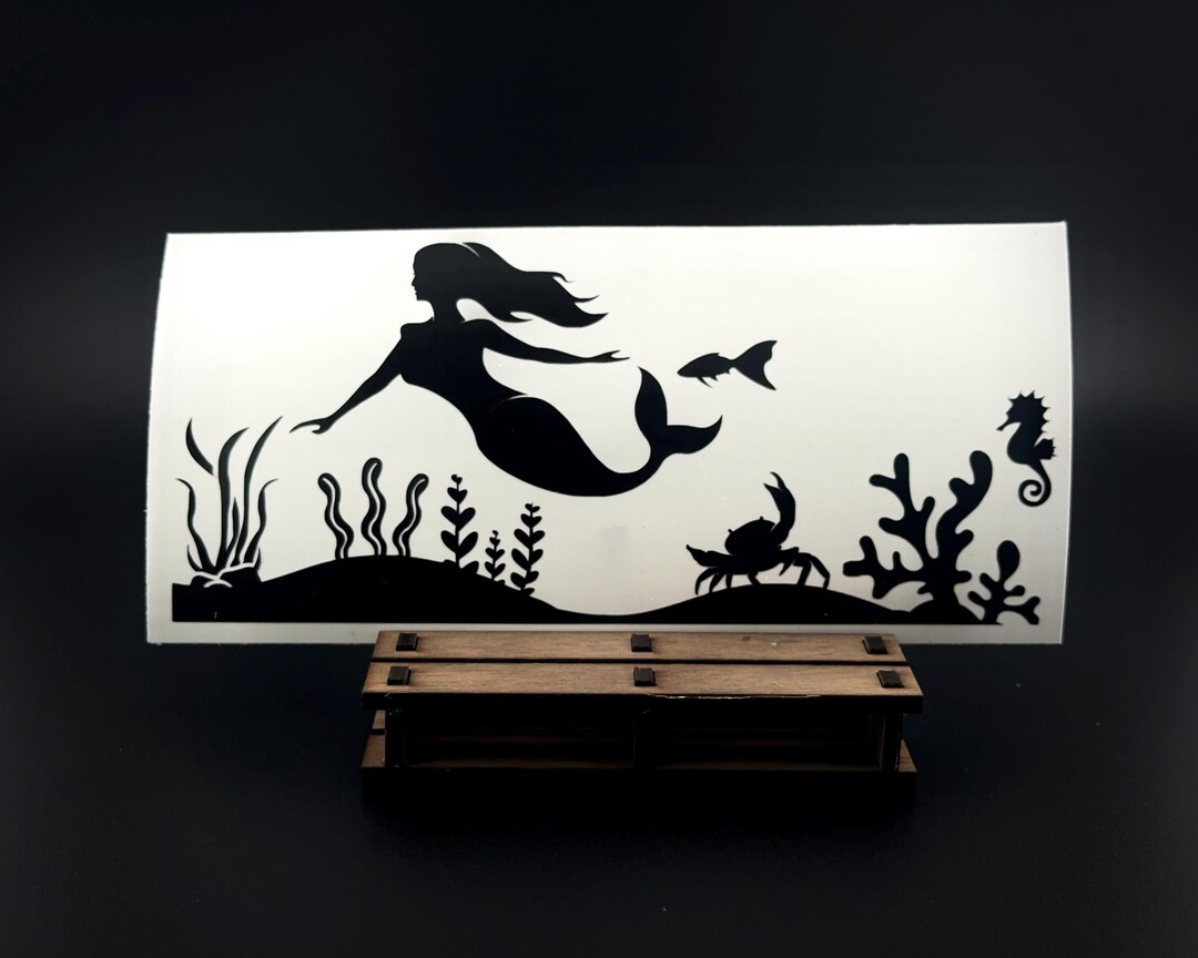 Mermaid Underwater Vinyl Decal – Ocean Life Car Sticker, Sea Life ...