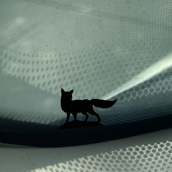 Sly and Adorable: Tiny Fox Car Decal - Make Your Ride Stand Out - Easter Egg Decal - Car Decal - Laptop Decal - Fox Stickers - Cute Fox