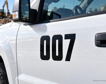 Custom Fleet Number Decals, Sequential Equipment ID Numbers, Bulk Matching Pairs