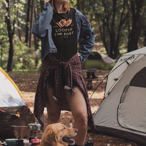 Looping the Fort in Style: Introducing the &quot;Loopin&#39; the Fort&quot;, Wilderness inspired Golf Cart Adventure Tee! Disney Camping T-shirt