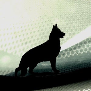German Shepard easter egg decal, 4x4 easter egg decal, dog decal, laptop decals, dog sticker, decals for cars, dog lover gift