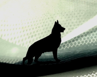 Dekal med schäferhund | Hundvinylklistermärke för bilfönster, laptop, tumbler och present till husdjursälskare