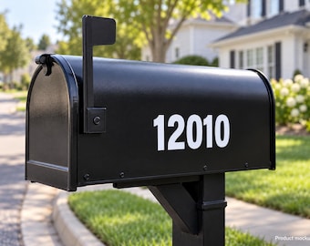 Bulk Mailbox Number Decals, Custom Address Pairs for HOA Neighborhoods, 10–50 Addresses