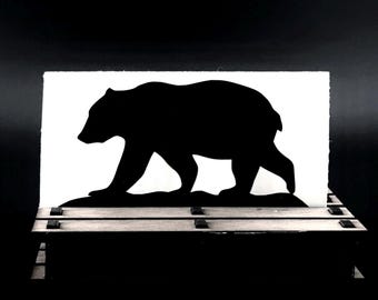 Tiny Black Bear Hidden Easter Egg Decal, Vinyl Car Window Sticker