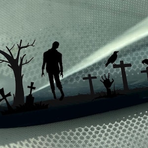 Creepy Zombie Graveyard Decal: Undead Sticker