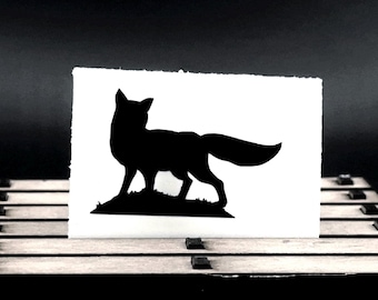 Tiny Fox Easter Egg Decal, Woodland Vinyl Car Window Sticker
