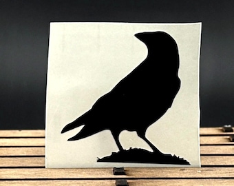 Crow Decal: Blackbird Windshield Sticker - Oracal 651 Vinyl