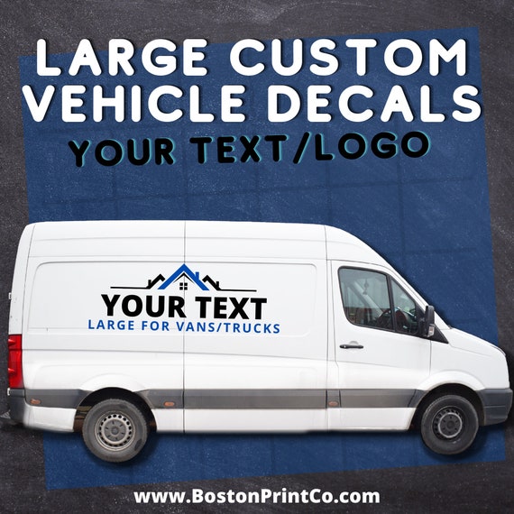 Large Decal for Cargo Van / Business Vehicle Logos / Cargo Van Etsy