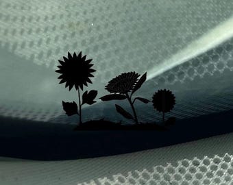 Sonnenblume Windschutzscheibe Aufkleber: Oracal 651 Vinyl Auto Aufkleber