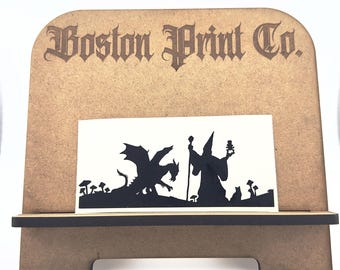 Drache und Zauberer Auto Aufkleber: Gothic Fantasy Vinyl Sticker
