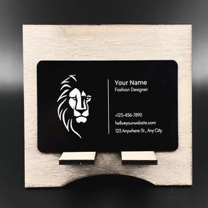Custom Engraved Black Stainless Steel Business Cards: Durable, Personalized Metal Cards