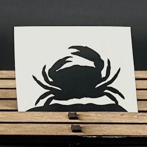 King Crab Car Decal – Ocean Life Vinyl Sticker for Car, Truck, Laptop, Boat – Beach & Nautical Easter Egg Decal