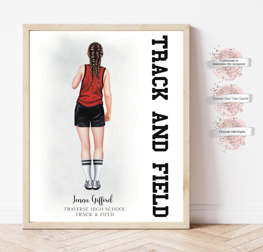 Personalized Track and Field Print, Track and Field , Sports Graduation ...