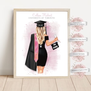 Impression personnalisée/Cadeau pour l'obtention du diplôme/Cadeau de remise des diplômes/Impression de remise des diplômes/Cadeau numérique/Imprimable