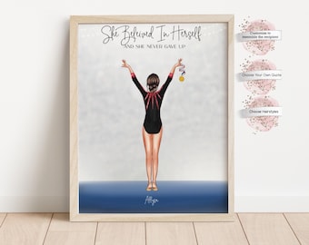 Estampado personalizado para gimnasta, maillot personalizado, regalo de gimnasia para ella, regalo para gimnasta