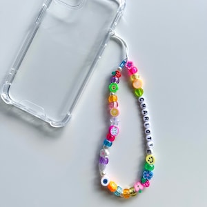 Custom Y2k Beaded Phone Charm Customisable Phone Strap - Etsy