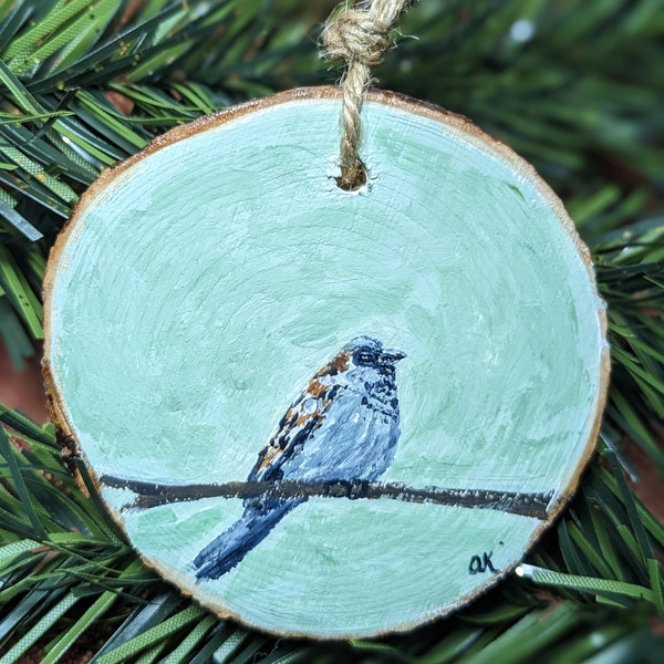 House Sparrow Handpainted Ornament