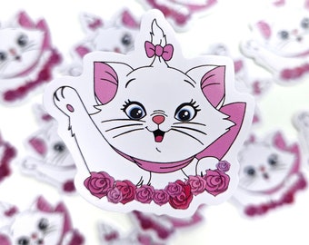 Autocollant Marie - Autocollant vinyle Disney - aristochats