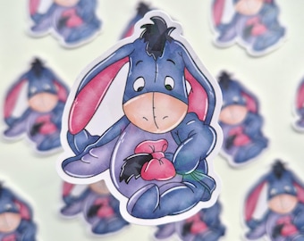 Baby eeyore Disney vinyl sticker - cute Winnie the pooh sticker - holographic eeyore sticker