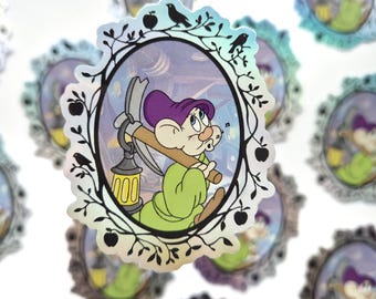 Pegatina blancanieves - pegatina tonta - pegatina linda siete enanitos