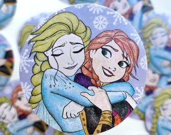 アナと雪の女王 ステッカー - ビニールステッカー ディズニープリンセス - アナとエルサ - ディズニーの仲間たち - かわいいディズニーステッカー